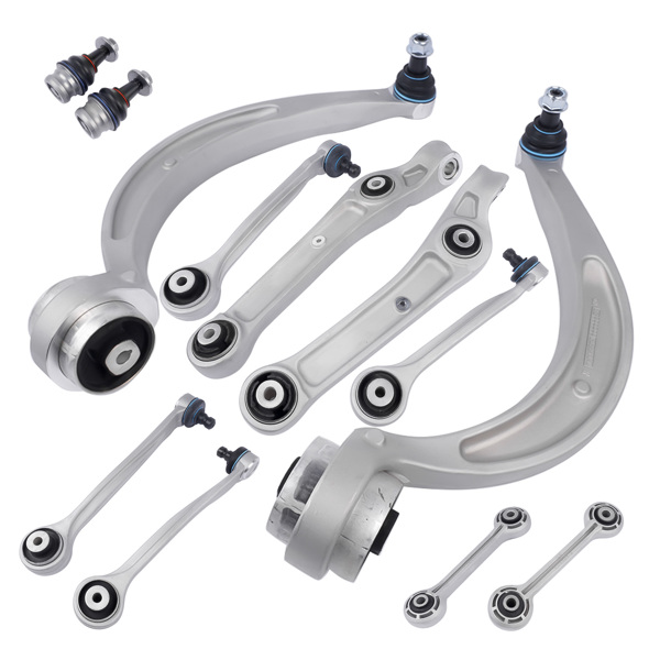 12Pcs Front Control Arms w/Ball Joint Sway Bar Link for 17-19 Audi A4 A4 Quattro