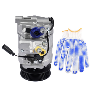 A/C Compressor w/ Clutch for Audi Q7 2007-2010 Touareg 2007-2017 V6 3.6L 7SEU17C 7L6820803D 7P0820803E