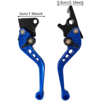 Motorrad 2 stücke 22mm 7/8\\" CNC Aluminium Motorrad Kupplung Trommel Bremshebel Griff ersatzteile Fit für Motorrad Universal(Blau)