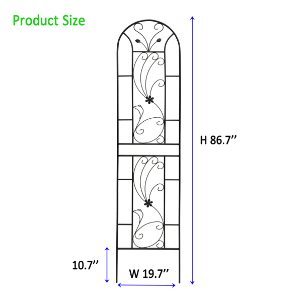 2 Pack Metal Garden Trellis 86.7