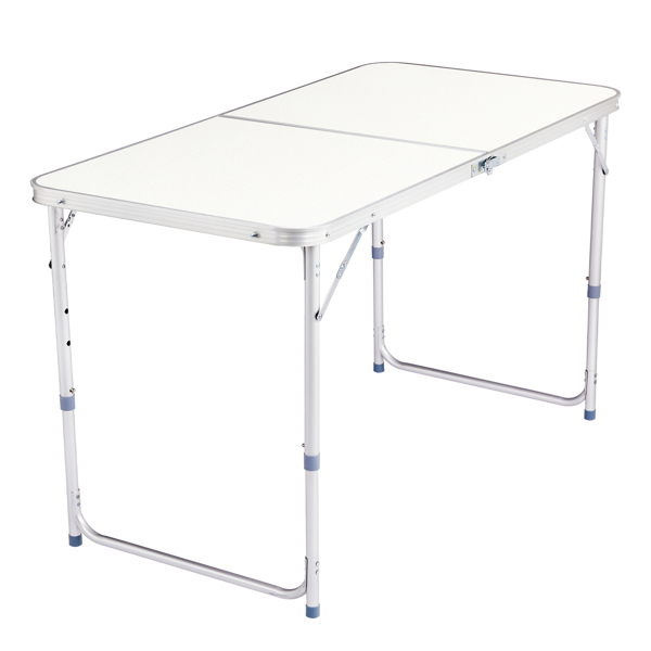 120 x 60 x 70 4Ft Portable Multipurpose Folding Table White