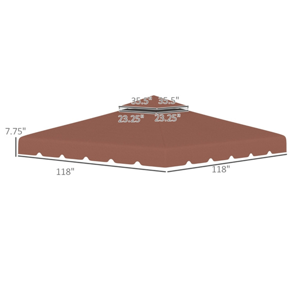 Replace the canopy cover of the sunshade and pavilion
