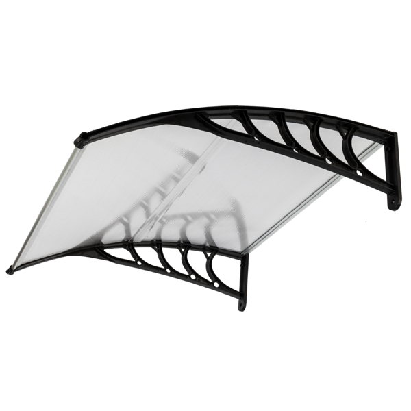 HT-100 x 96cm Household Application Door & Window Rain Cover Eaves Black Holder