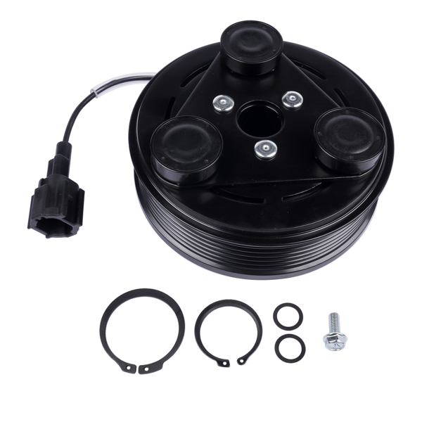 A/C Compressor Clutch Assembly Kit For Nissan Cube 2009-2013 L4 1.8L Versa 2010-2012 L4 1.8L GAS DOHC CR-10 92600CJ63A 92600CJ63D 92600CJ63E