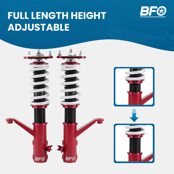 24 向全可调阻尼绞牙避震器，适用于 2003-2011 年款本田 Element-4