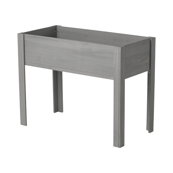 带腿高架花坛，高架木制花箱，适合户外植物花卉水果蔬菜香草种植-8