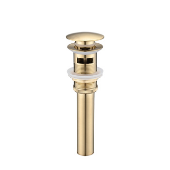 Bathroom Sink Drain with Overflow, Vessel Sink Lavatory Vanity Pop Up Drain Stopper, 304 Stainless Steel 