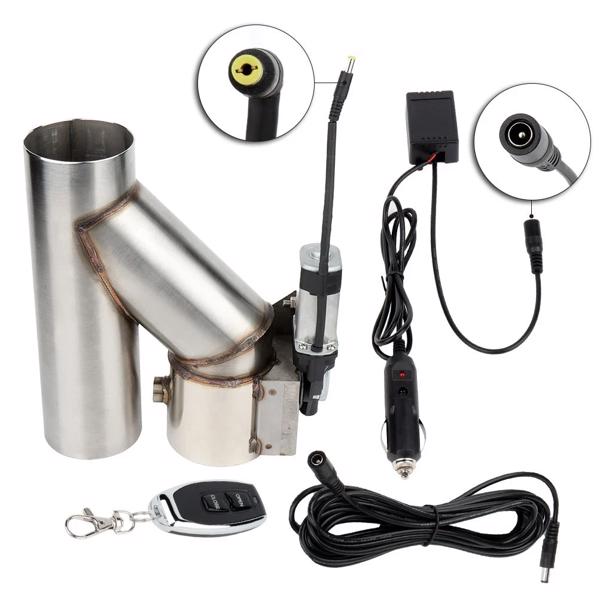 排气管 2.5 Electric Exhaust Downpipe Cutout Fit For 07-08 Infiniti G35 92-93 Honda Civic E-Cut Out Valve REMOTE Electric（禁售亚马逊 & TEMU）(不支持无理由退货)-1