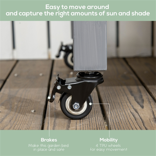 高架花园床/木制花盆 /木材种植箱（周末不发货）（ Amazon Shipping）（WalMart禁售）-5