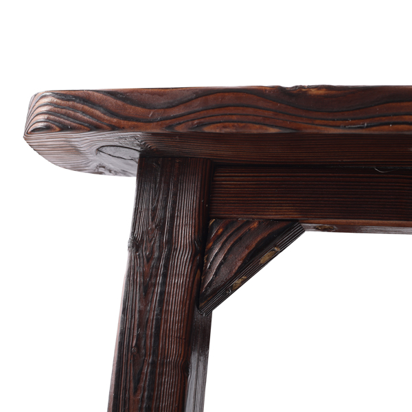 木制超大门廊摇椅，宽座椅，高靠背，高背平滑摇椅，适合室内外使用，棕色-2