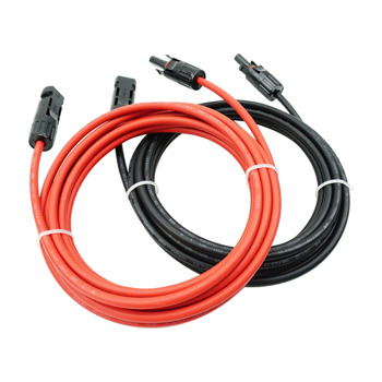 50 Feet 10AWG Solar Extension Cable with Female and Male Connector, with a pair of Extra Connectors, Solar Panel Extension Cable Wire Adaptor (50 Feet Red+50 Feet Black)