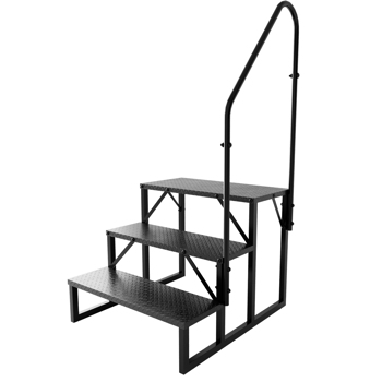  Ladder Shelf Outdoor Mobile Home Stairs for Camper/Porch/SPA Pool/<b style=\\'color:red\\'>Pet</b> Stairs