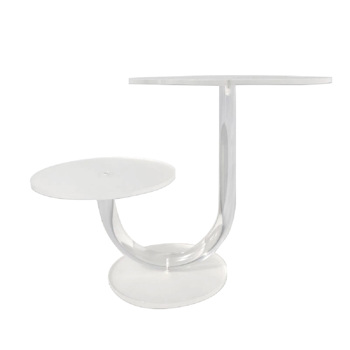 2 Tier Cake Stand Acrylic Cupcake Holder - Premium Dessert Display Stands for  Weddings, Parties, Events, Decorations