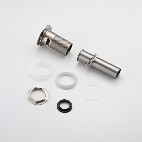 Bathroom Sink Drain with Overflow, Vessel Sink Lavatory Vanity Pop Up Drain Stopper, 304 Stainless Steel 