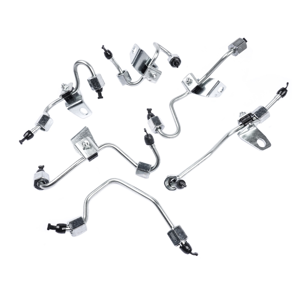 油管 Fuel Injector Lines Set for 2003-2009 Dodge Ram Cummins 5.9L Diesel 5086871AA 5086872AB 5086873AB-6
