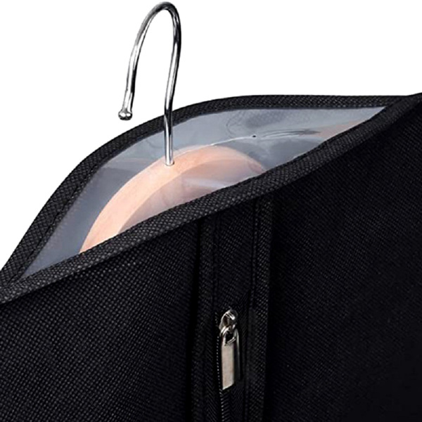 全新无纺布衣服防尘袋透明窗口西装套防潮服装防尘罩不织布西服袋 4pcs-2