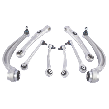 8PCS Front Control Arms & Ball Joint Assembly For Audi Q7 2017-2019 2.0L 3.0L 4M0407151H 4M0407693E