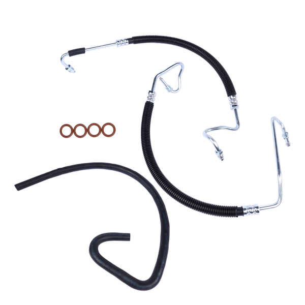 动力转向管 3x Hydroboost Power Steering Hoses Fits for Chevy Silverado 1500 2500 3500 HD 2001-2010-4
