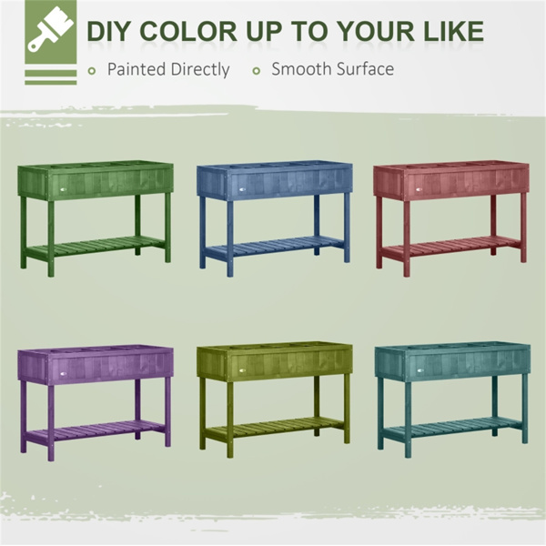 高架花园床/木制花盆 /木材种植箱（周末不发货）（ Amazon Shipping）（WalMart禁售）-5