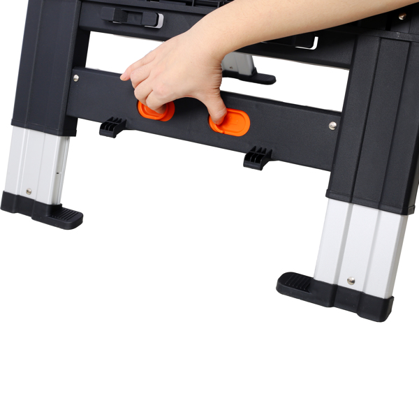 Portable Folding Work Table, 2-in-1 as Sawhorse & Workbench, Large Load Capacity with 2pcs Clamps 
