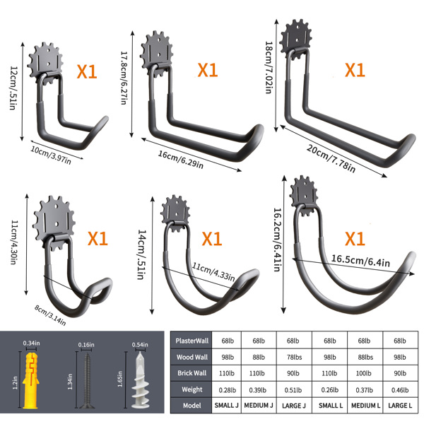 金属花园软管支架壁挂式储物架水管储物衣架家用悬挂装饰花园软管支架-6