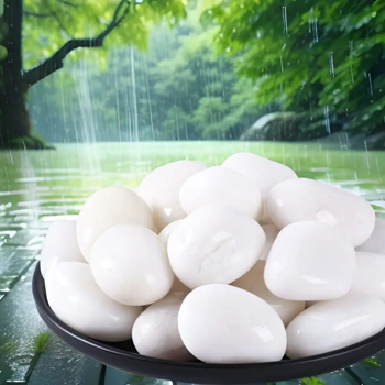 38lbs Decorative Garden Stone Outdoor Landscaping, Walkways, Yard, 2-3 inch Large Polished River Rocks for Plants Pots, Vases, Crafts 