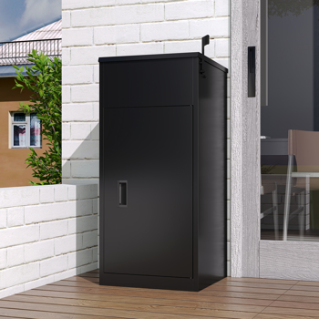 Package Delivery <b style=\\'color:red\\'>Box</b> for Outside with Lock 16.7\\"L*16.8\\"W*36.4\\"H, Heavy-Duty Steel Package Drop <b style=\\'color:red\\'>Box</b>