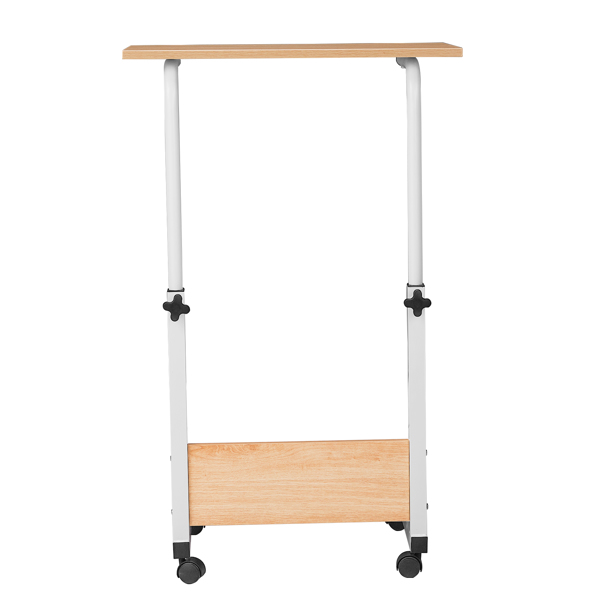 Adjustable Oak-Finish P2 Particle Board Computer Desk (60cm) - Versatile & Space-Saving