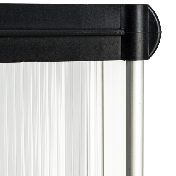 HT-100 x 96cm Household Application Door & Window Rain Cover Eaves Black Holder