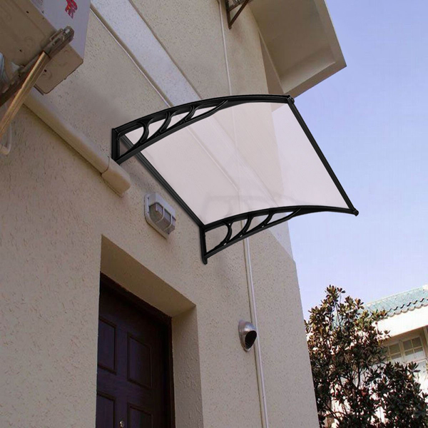 HT-100 x 96cm Household Application Door & Window Rain Cover Eaves Black Holder
