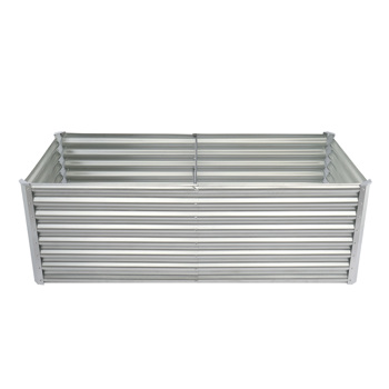 6×3×2ft Galvanized Raised Garden Bed, Metal Outdoor Planter <b style=\\'color:red\\'>Box</b>, Rectangular Garden Bed
