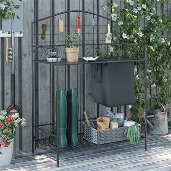  Garden Work Bench、Open Shelf Storage
