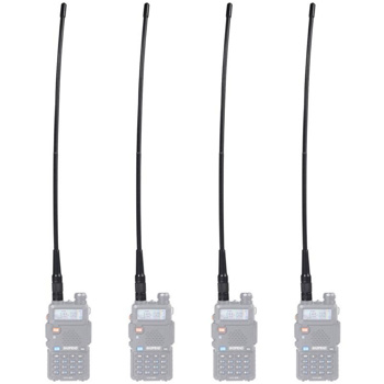 Baofeng Radio BF-771 Upgraded Antenna 14.96Inch Dual Band VHF/UHF High Gain Soft Whip Antenna for Baofeng Walkie Talkie UV-5R(All),UV-K5PLUS,BF-F8HP, BF-F8TD,UV-82(All)