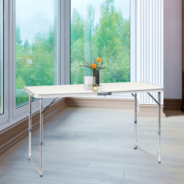 120 x 60 x 70 4Ft Portable Multipurpose Folding Table White