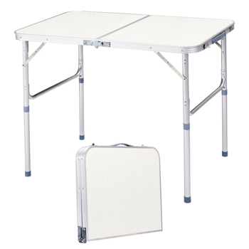 90 x 60 x 70cm Home Use Aluminum Alloy Folding Table White