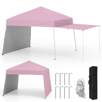 14 X 9.2 FT Pop up Canopy Tent - Pink