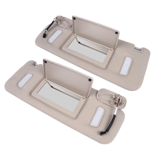 遮阳板 2Pcs Front Left and Right Sun Visors Sunshade for Cadillac Escalade Chevrolet Silverado GMC Yukon XL 1500 2007-2014-2