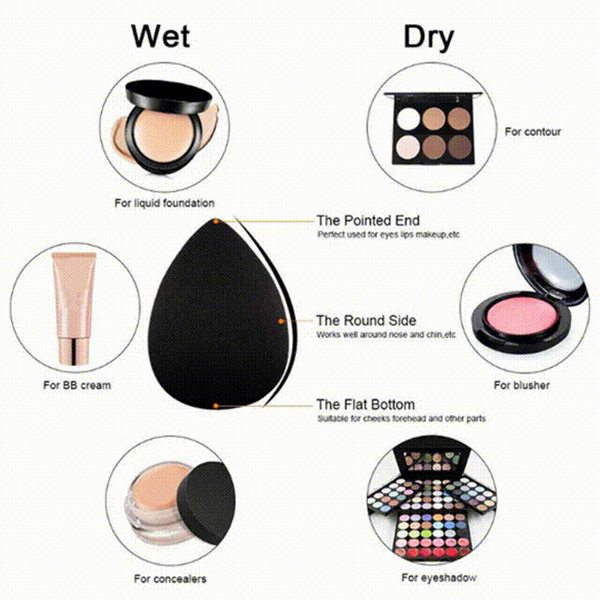 11Pcs Bamboo Makeup Brush Set, Synthetic Kabuki Makeup Brush Set with Storage Bag and Makeup Sponge(USPS shipment)