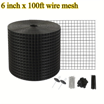 6-Inch x 100ft Solar Panel Bird Guard Roll Kit, Includes 100pcs Fasteners, 1/2 Inch Wire Mesh, Designed for Solar Panel Protection, Easy Installation