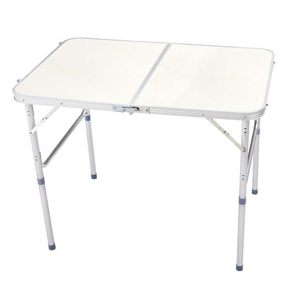 90 x 60 x 70cm Home Use Aluminum Alloy Folding Table White
