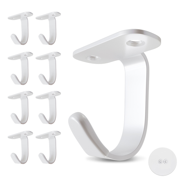 Thickened stainless steel kitchen, bathroom, cloakroom, living room hanging practical side-top storage hooks with strong load-bearing capacity