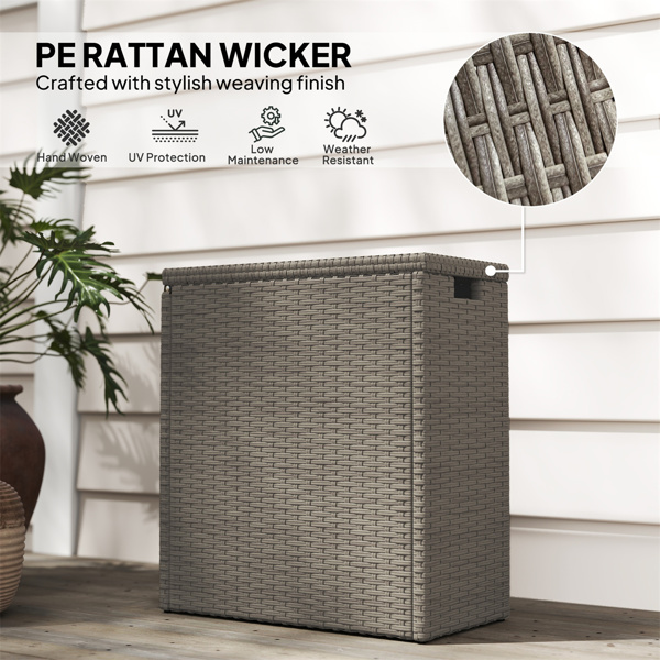 Wicker Outdoor Storage Box