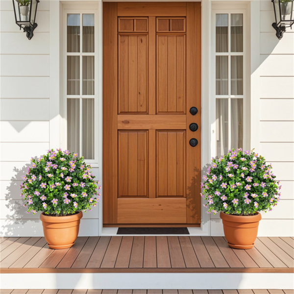 2包逼真的人造盆栽植物-紫色   （amazon shipping-发货，WALMART禁止销售）-7