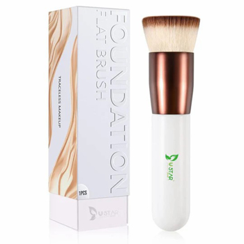  Powder Buffing Stippling Makeup <b style=\\'color:red\\'>Tools</b>, Rose Golden/White(USPS shipped, self-pickup supported)