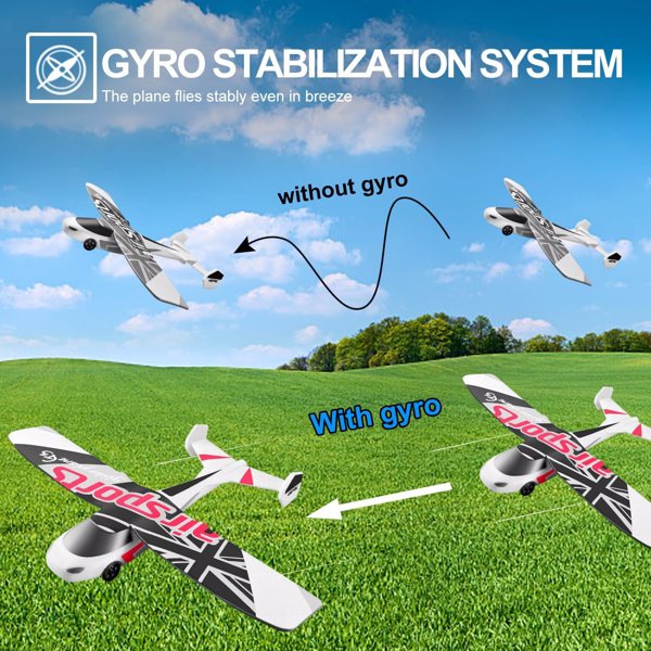 4DRC G3 RC Plane, 2.4Ghz Remote Control Airplane,Flying with 2 Batteries & Propeller 6-A,Logistics is randomly sent by UPS/USPS.