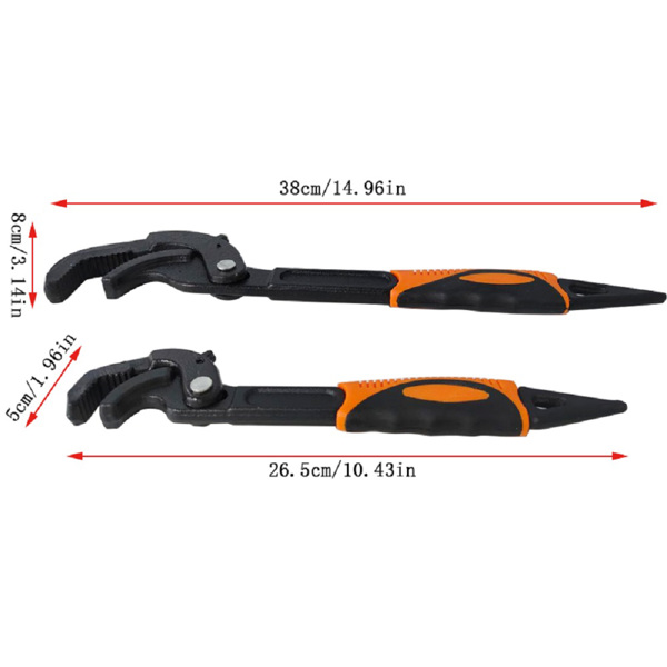 Adjustable Wrench Quick Multi-function Self-Adjusting Spanner Power Grip Pipe Wrench