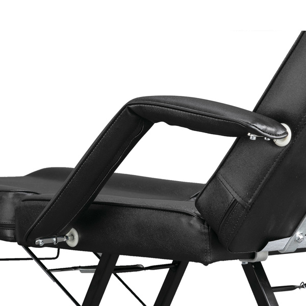 015A Beauty Salon Bed with Stool Black【Same code 10456084】