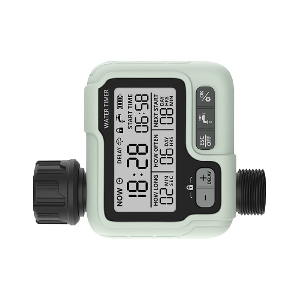 Digital Water Timer, Sprinkler Timer Programmable with Rain Delay, Garden Hose Timers for Watering with Large LCD Display
