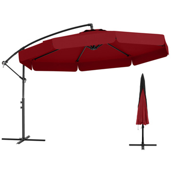 10 Feet Patio Cantilever Umbrella - Wine