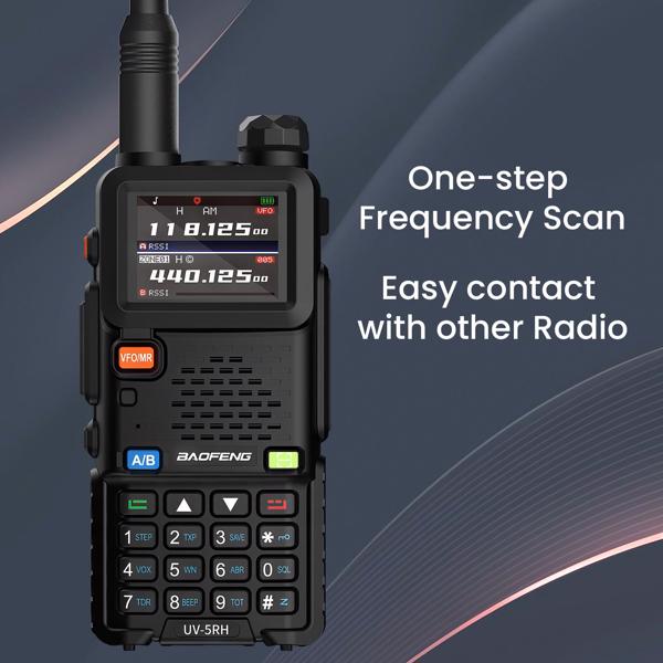 宝峰 UV-5RH 10w 彩屏大功率双频对讲机 黑色+适配器+USB线 3个装-2